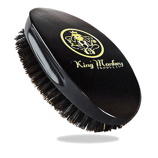 King Unisex Cushion Oval Wave Brush | Medium Hard Wave Brush