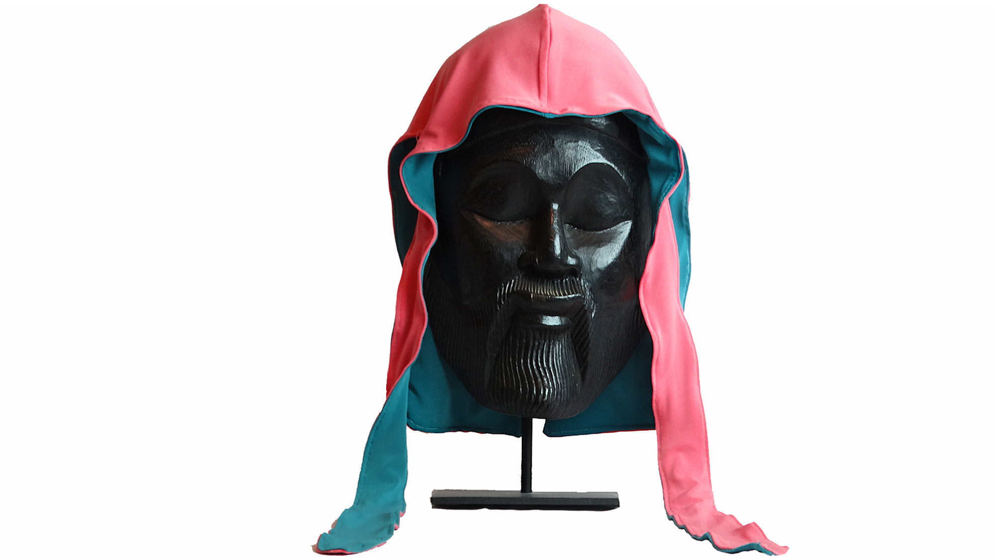 Passion Pink and Ocean Blue Fatlace Scorpion 360 Durag