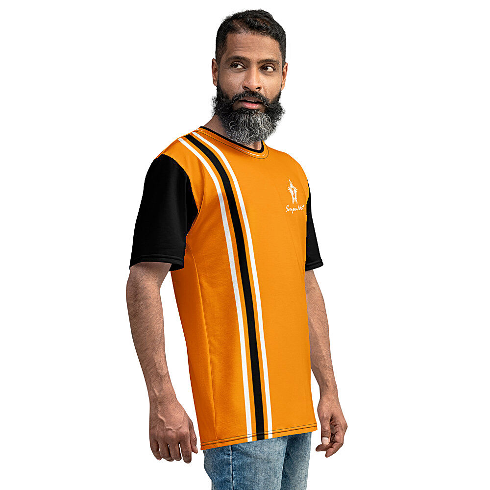 2XL – XS Men’s T-Shirt/ Florida Orange/ Black – MTS-363