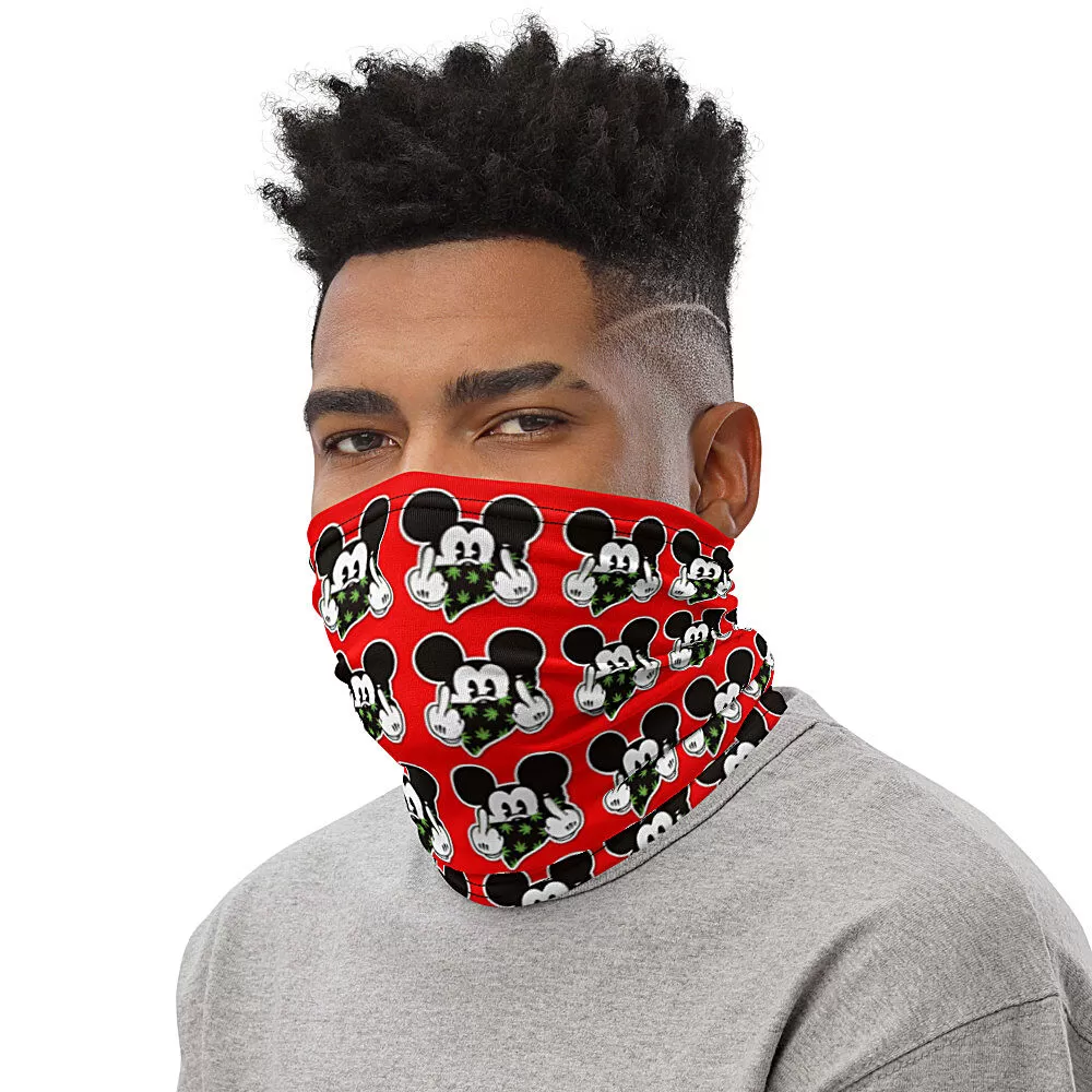 Red Unisex Neck Gaiter&ndash;NG2MK Fingers up