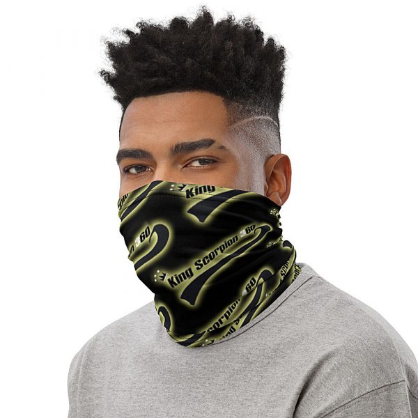 Black Unisex Neck Gaiter–NG225 Scorpion 360