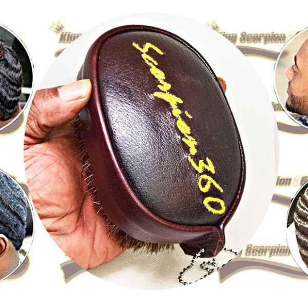 Leather Grip 360 Wave Brush