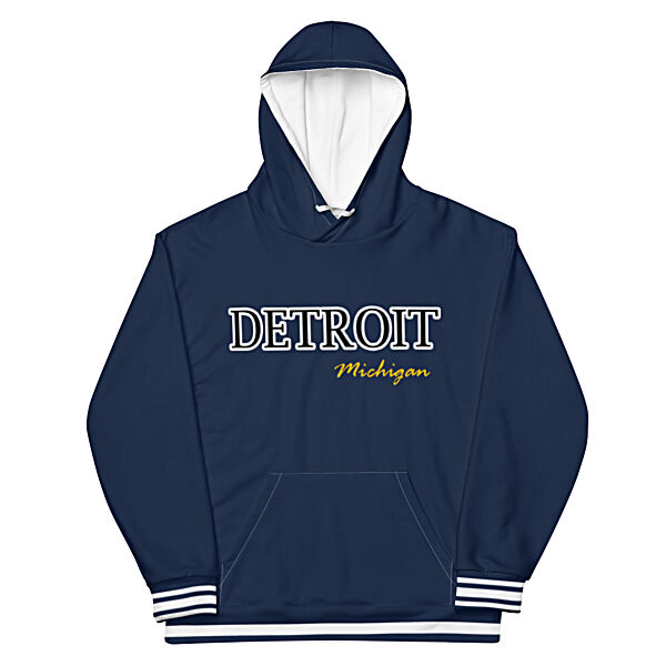 Detroit Unisex Hoodie | Navy Blue