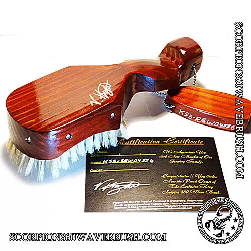 King Scorpion 360 Medium Hard Redwood Wave Brush