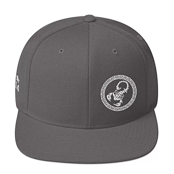 King Scorpion 360 Snapback Hat | Dark Silver