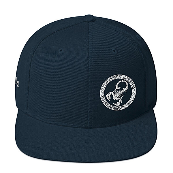 KS3 Embroidered Snapback Hat | Navy Blue