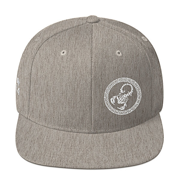 KS3 Embroidered Snapback Hat | Heather Grey