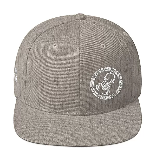 KS3 Embroidered Snapback Hat | Heather Grey