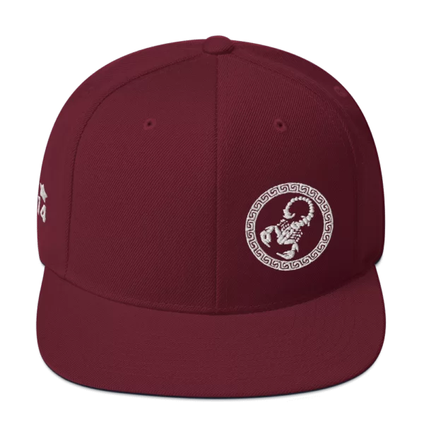 KS3 Embroidered Snapback Hat | Maroon
