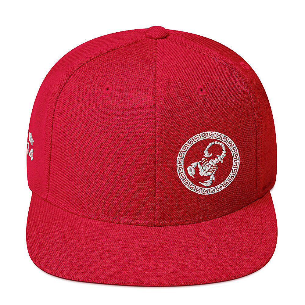 KS3 Embroidered Snapback Hat | Ruby