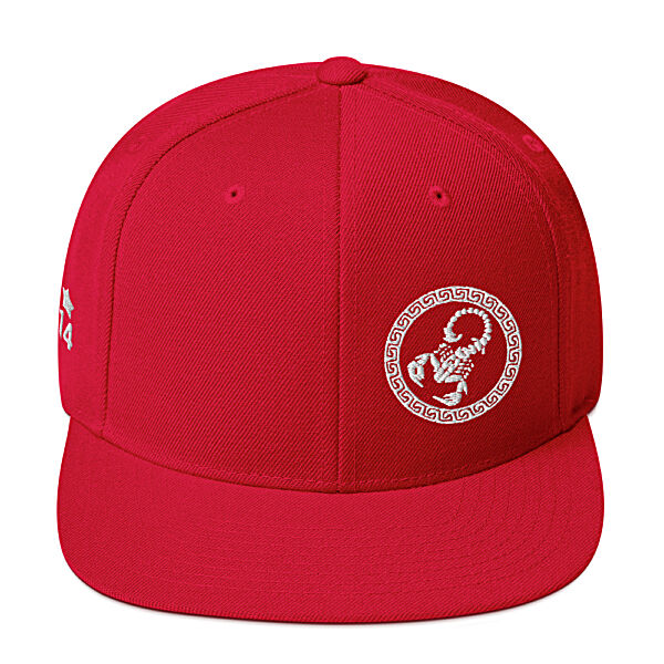 KS3 Embroidered Snapback Hat | Ruby