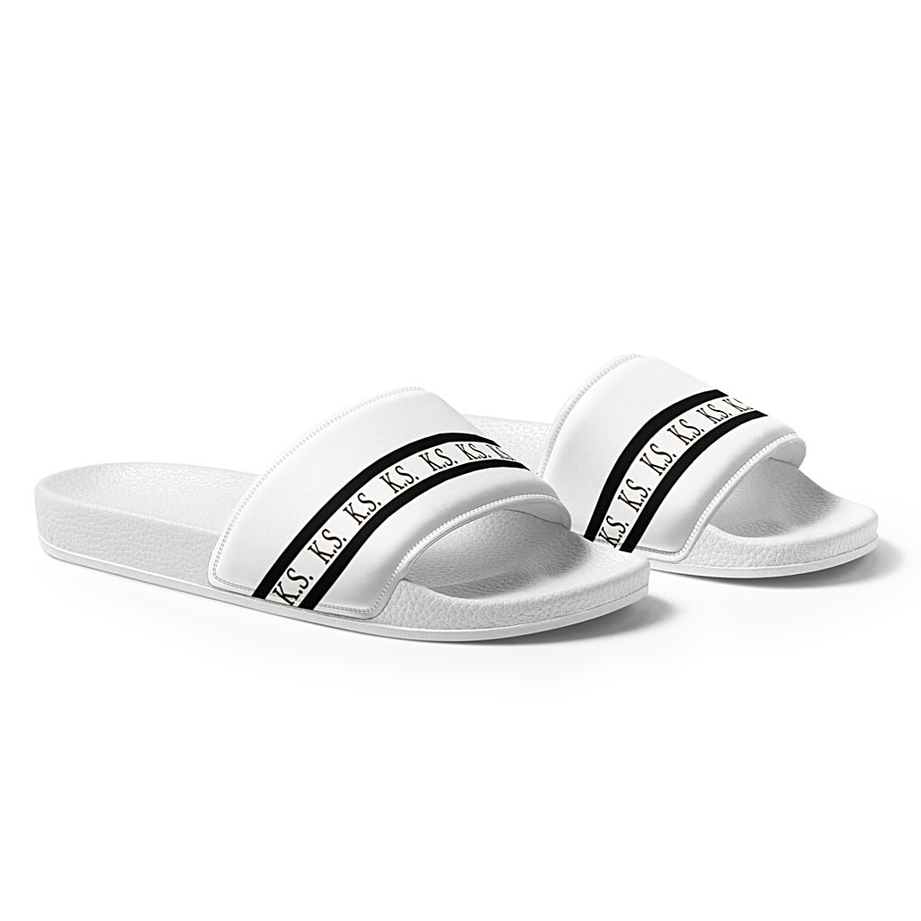 King Scorpion 360 Men’s Slides | White/ Black | KS3S-1010