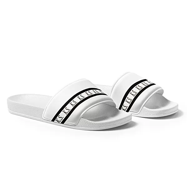 King Scorpion 360 Men’s Slides | White/ Black | KS3S-1010