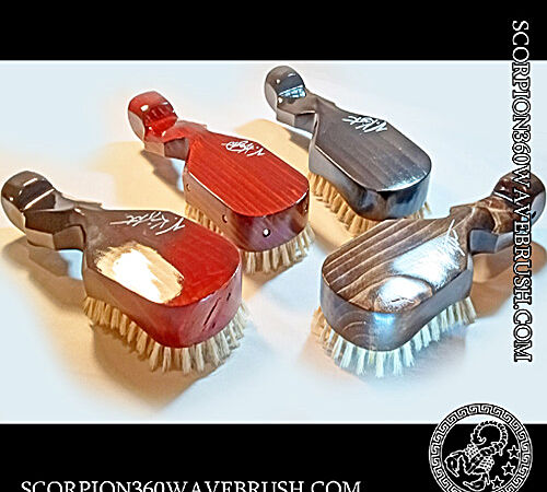 Deluxe Medium Hard Wide Mouth Custom Made Designer Wave Brush