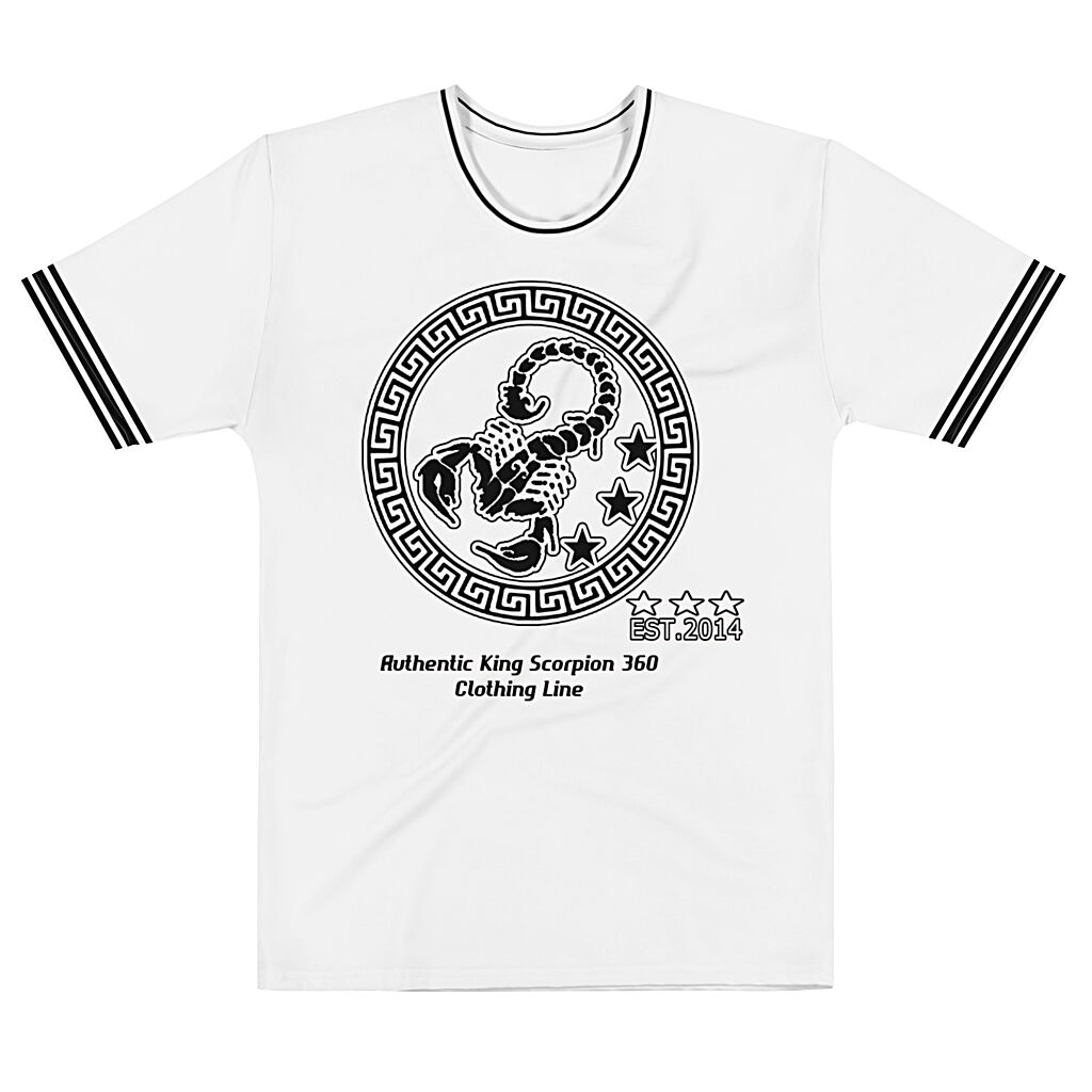 King Scorpion 360 White & Black Men's T-Shirt
