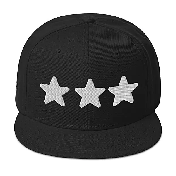 King Scorpion 360 Black Embroidered Snapback Hat