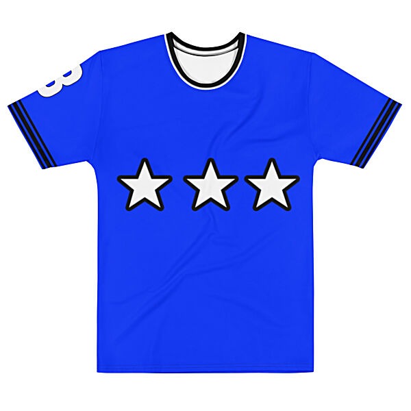 King Scorpion 360 Derby Blue/White/Black Men's Crew Neck T-Shirt XS-2XL