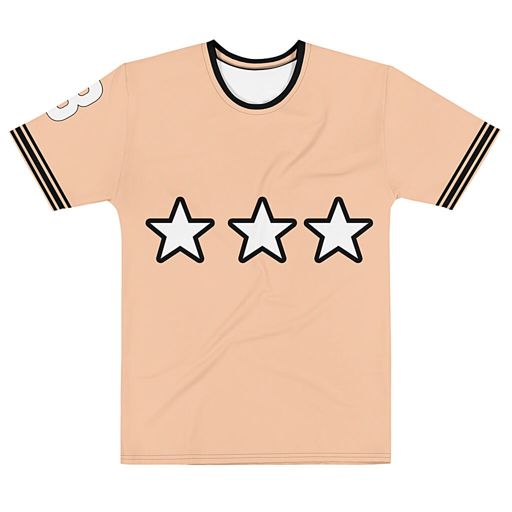 King Scorpion 360 Peach/White/Black Men's Crew Neck T-Shirt XS-2XL