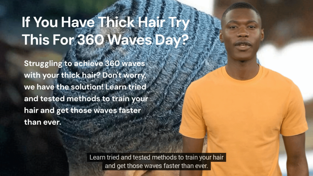 If You Have Thick Hair Try This For 360 Waves.
