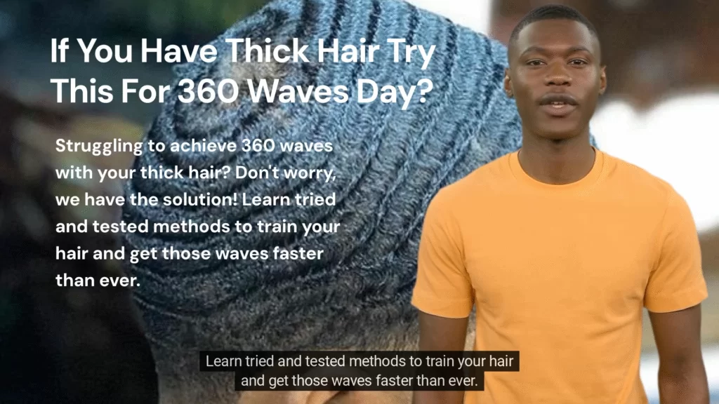If You Have Thick Hair Try This For 360 Waves.