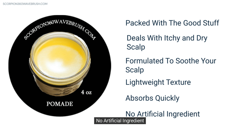 Scorpion 360 Wave Butter Hair Pomade Made For Growing & Maintaining Waves