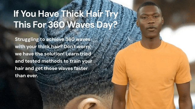 If You Have Thick Hair Try This For 360 Waves.