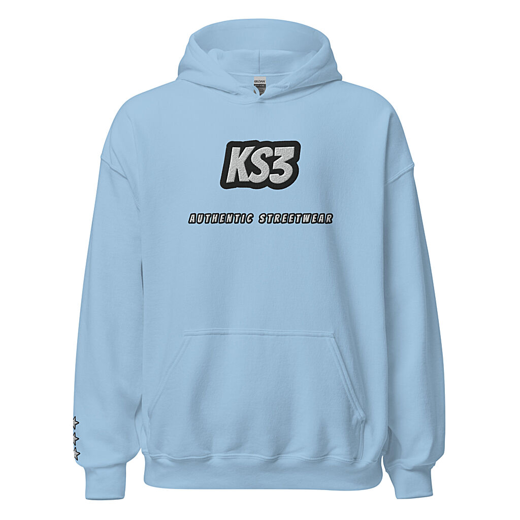 KS3 | Heavy Blend Embroidered Hoodie | S-5XL Light Blue