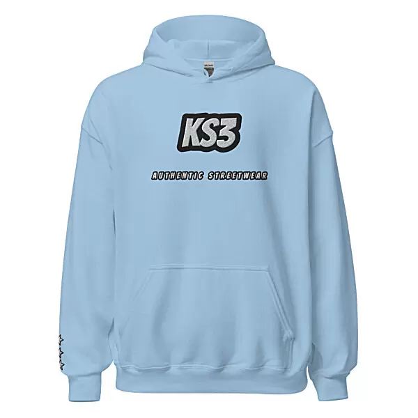 KS3 | Heavy Blend Embroidered Hoodie | S-5XL Light Blue