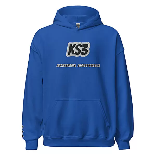 KS3 | Heavy Blend Embroidered Hoodie | S-3XL Royal Blue