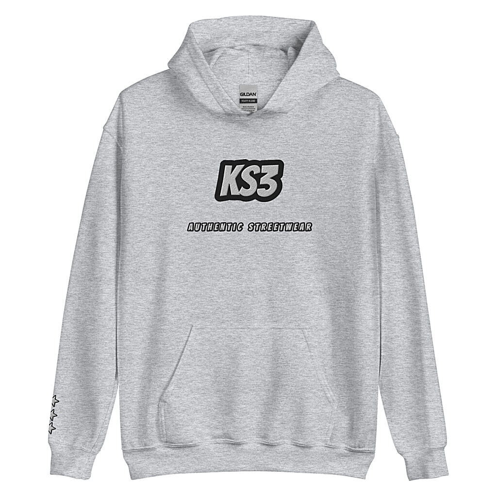 KS3 | Heavy Blend Embroidered Hoodie | S-5XL Sport Grey