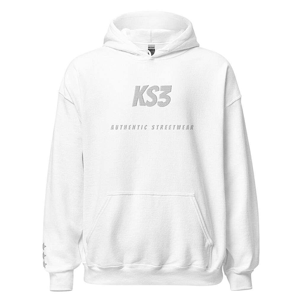 KS3 | Heavy Blend Embroidered Hoodie | Snow S-5XL