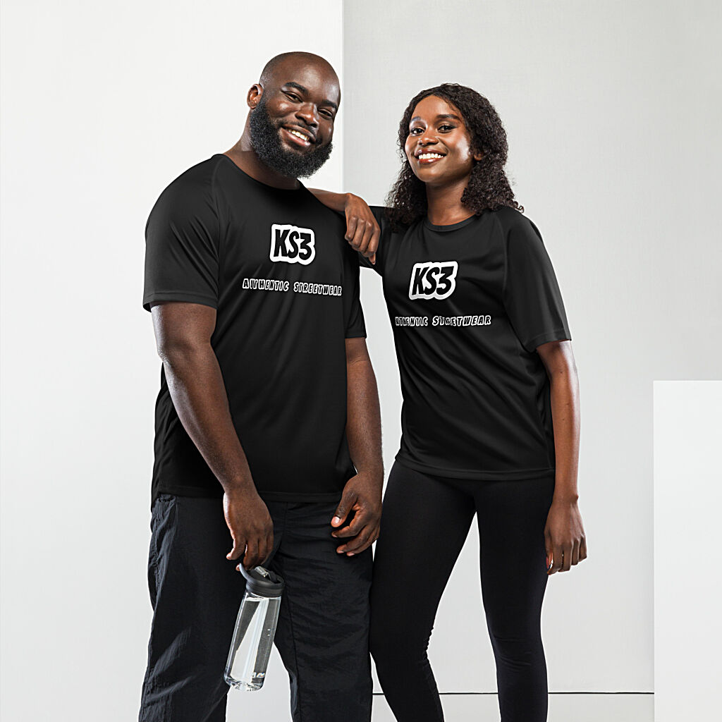 KS3 Unisex Sports Jersey | S-2 XL Black