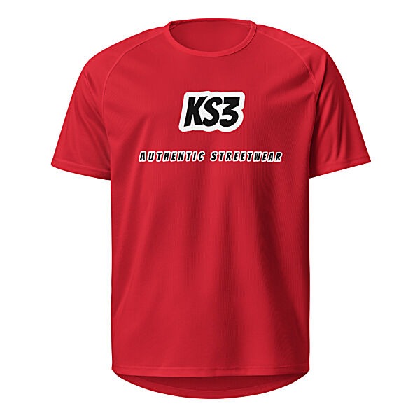 KS3 Unisex Sports Jersey | S-2 XL Red
