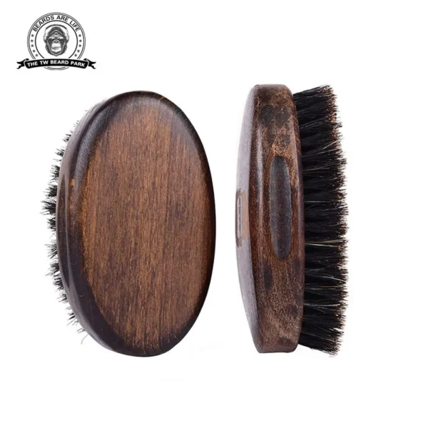 Hair Beard Brush for Men, Small Soft Beard Brush, Pocket Travel Size Men's Wooden Brush