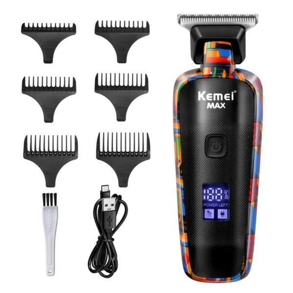 Kemei-5090 Digital Professional Barber Hair Clipper with Display