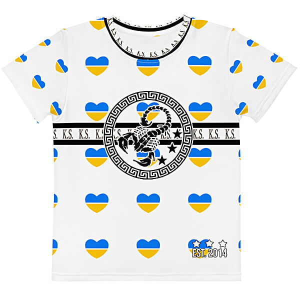King Scorpion 360 Kids Crew Neck T-Shirt | Hearts 2