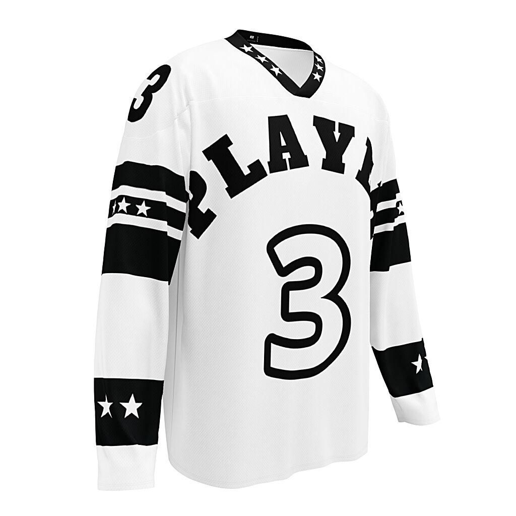 KS3 Unisex Hockey Fan Jersey | White/Black 2XS-6XL