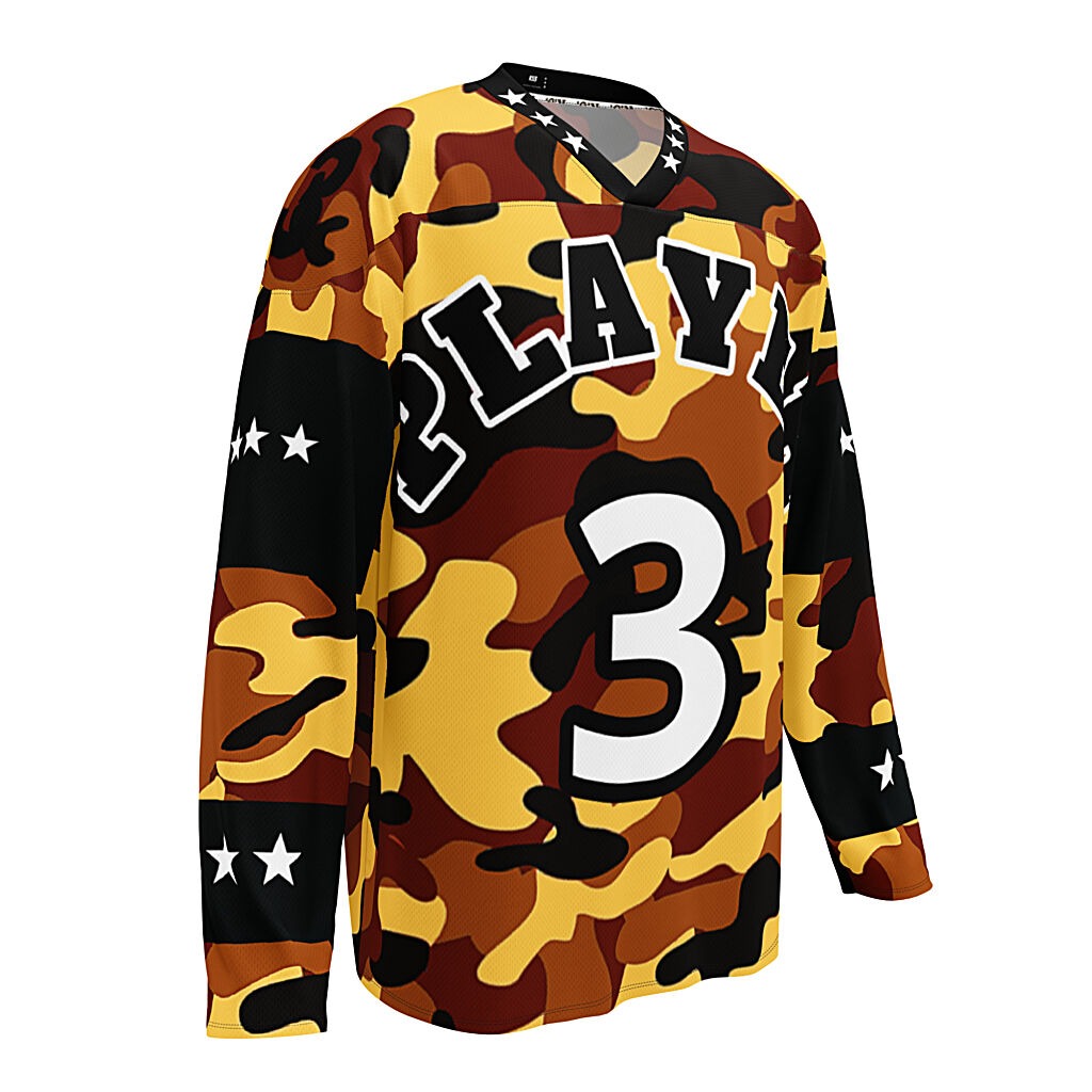 KS3 Unisex Hockey Fan Jersey | KuKa Brown Camo/Black/White 2XS-6XL