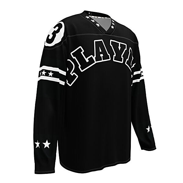 KS3 Unisex Hockey Fan Jersey | Black/White 2XS-6XL | KS3-221