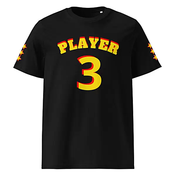 King Scorpion 360 Player 3 Organic Cotton T-shirt | S-5XL | Black/Yellow