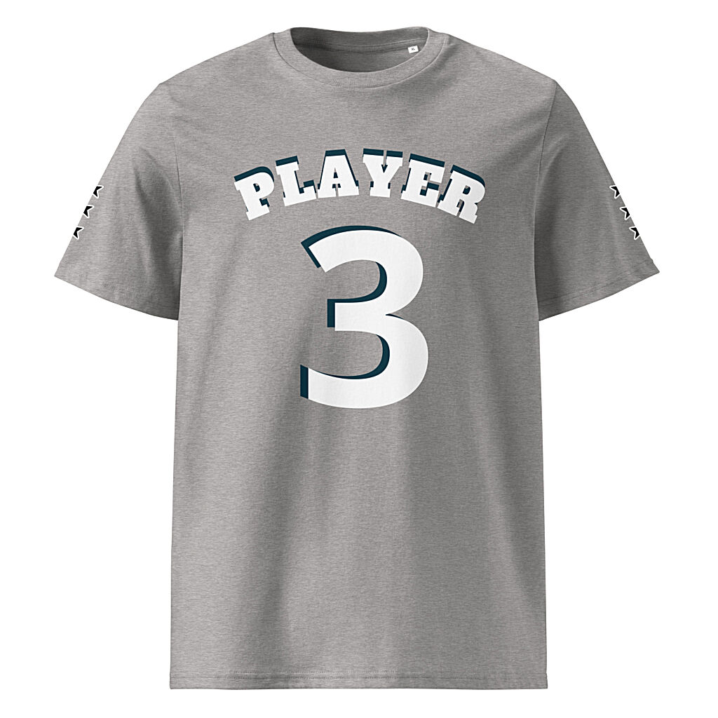 King Scorpion 360 Player 3 Men's Organic Cotton T-shirt | S-2XL | Heather Grey