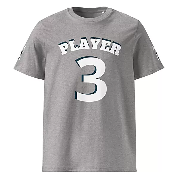 King Scorpion 360 Player 3 Men's Organic Cotton T-shirt | S-2XL | Heather Grey