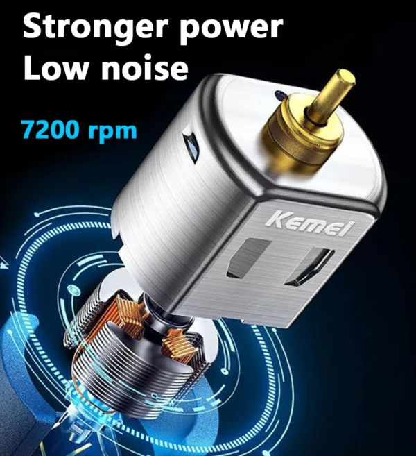 KEMEI-2296 Professional Adjustable Hair Clipper with Charging Base