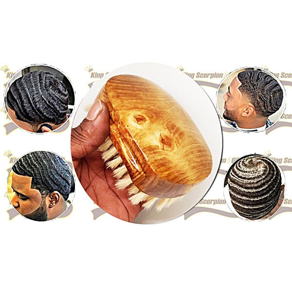 King Scorpion 540 | Soft Wave Brush | Old Men's Gold