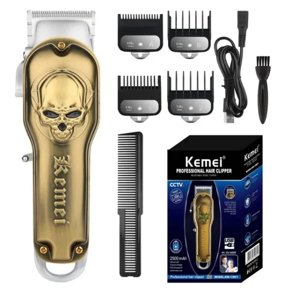 Kemei KM-1961 Rechargeable Electric Trimmer & Hair Clipper