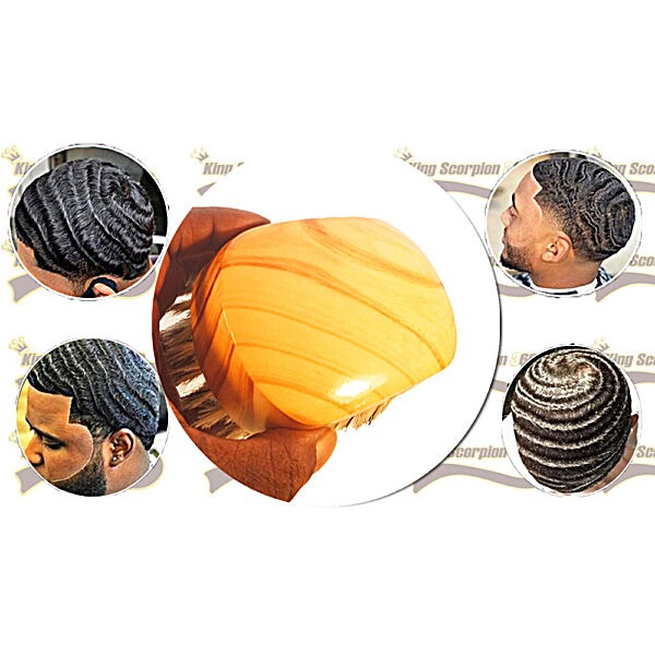 Golden Oak Medium 540 Wave Brush | King Scorpion 360