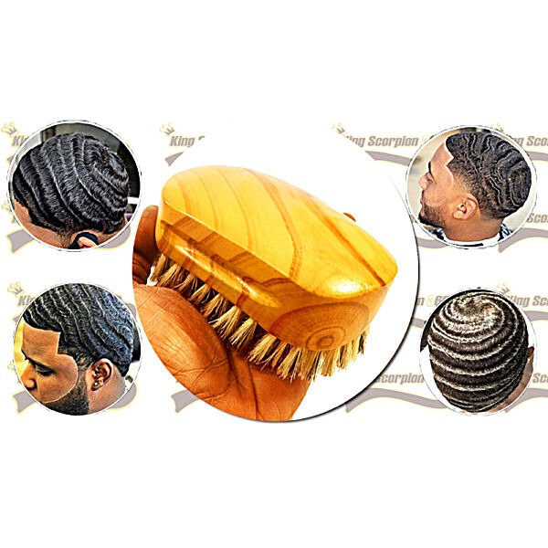 Golden Oak Medium 540 Wave Brush | King Scorpion 360