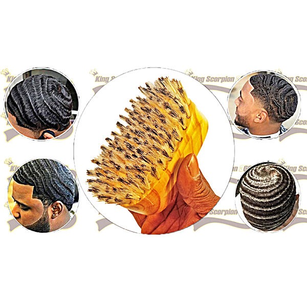 Golden Oak Medium 540 Wave Brush | King Scorpion 360