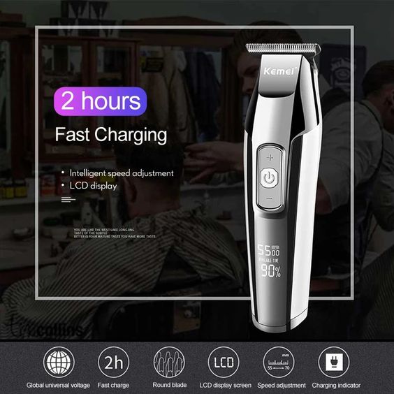 KEMEI 5027 Zero Gapped Cordless T-Outliner | Hair Clipper/Trimmer