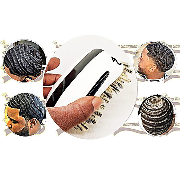 King Scorpion 540 | Medium 540 Wave Brush | White/Black